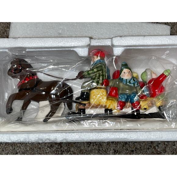 HAYRIDE Department 56: The Original Snow Village Open Box New 51179 - Picture 1 of 6